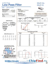 Datasheet SCLF-10+ manufacturer Mini-Circuits